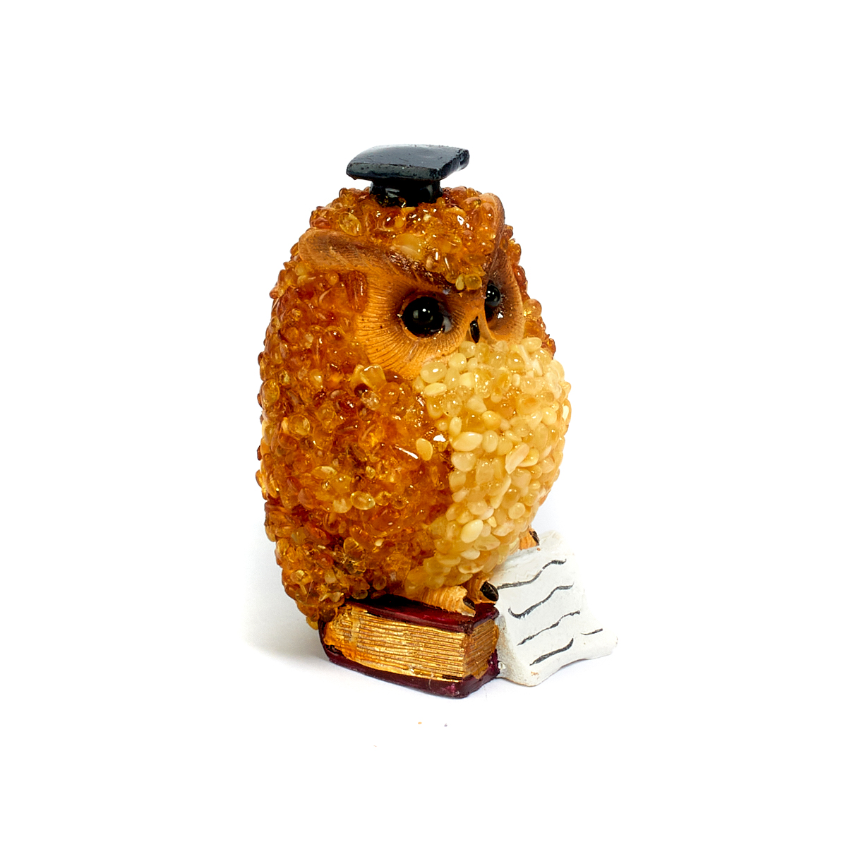 Сова Магистр №2 B, Янтарь/полистоун